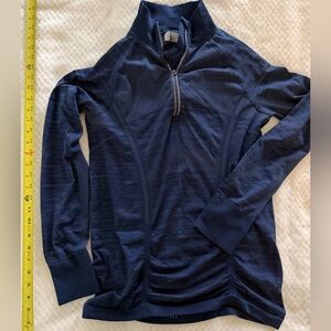 Athleta Navy Long Sleeve Athletic Top, L